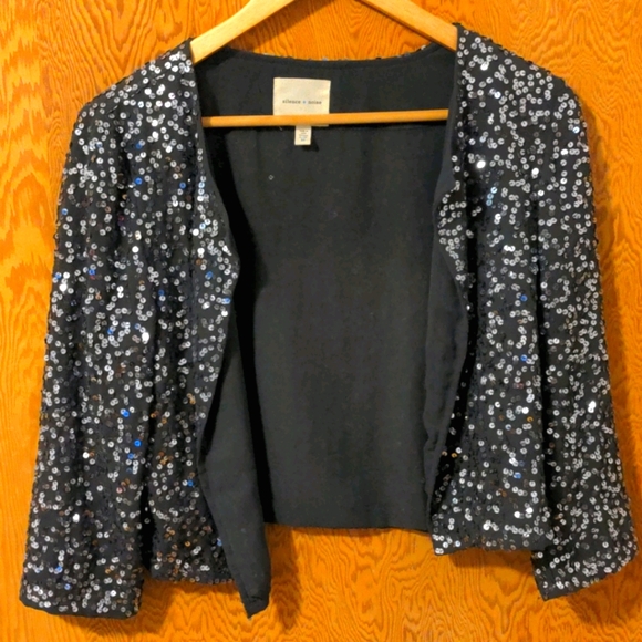Grey sequin cardigan size M - Picture 1 of 3